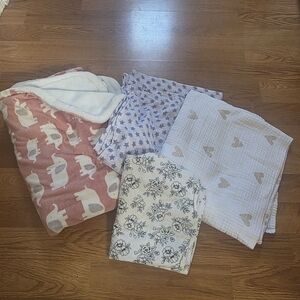 Cloud Island Multi-Color Baby Blankets Set